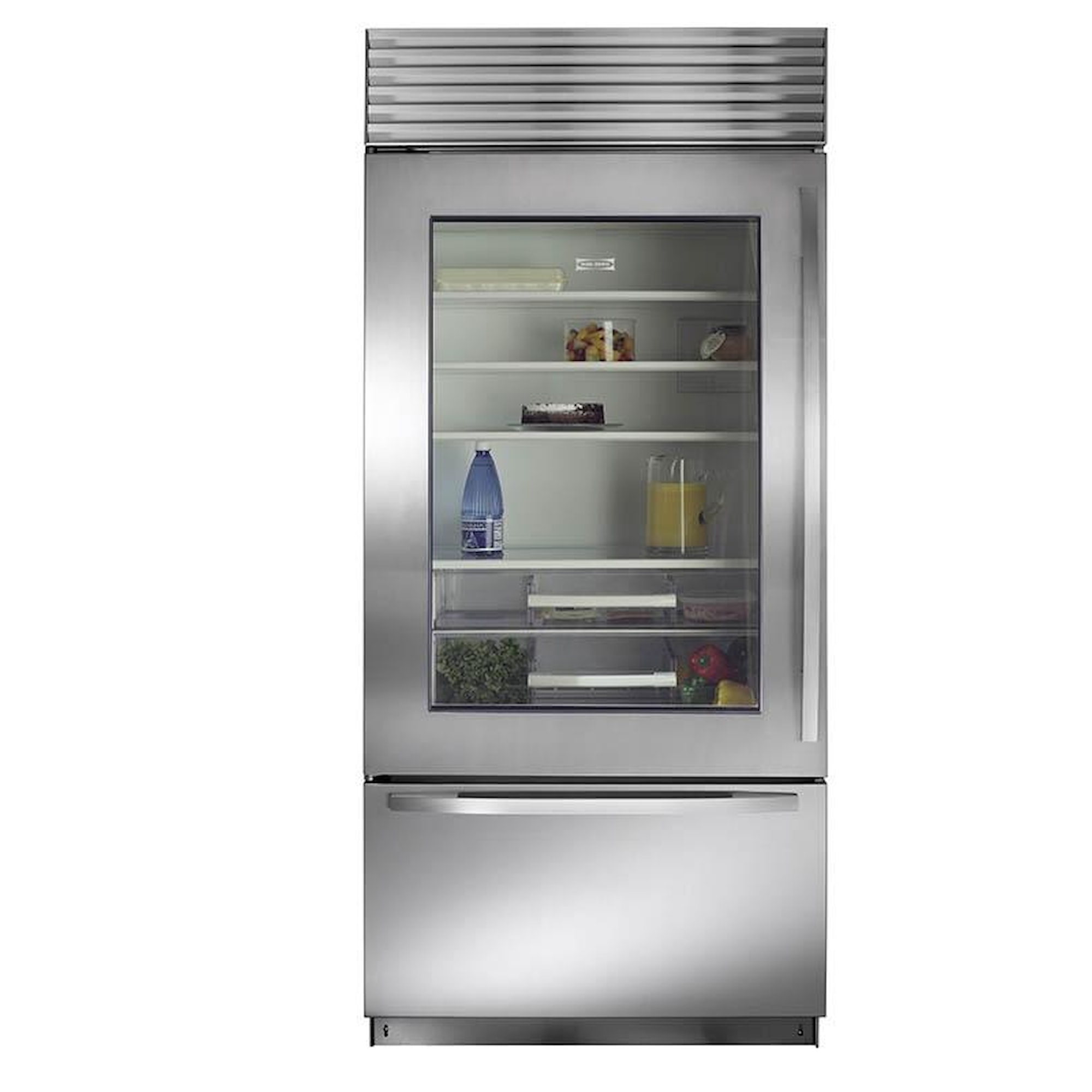SubZero BI36UG 21.4 Cu. Ft. BuiltIn Refrigerator with Glass Door